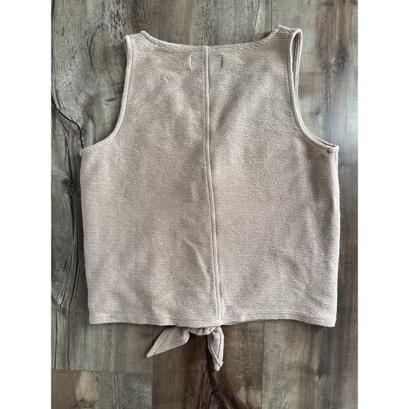 Madewell Texture & Thread Button-Front Tie Tank Top, Size Small - Picture 9 of 10